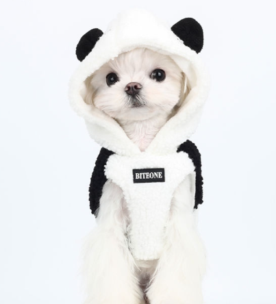 BITEONE Panda Hoodie Pet Coat