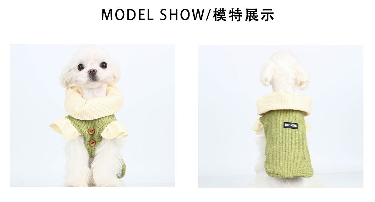 BITEONE [Peter Pan] Little Cat, Dog, Pet Clothes, Forest Fairy Tale Autumn/Winter Match