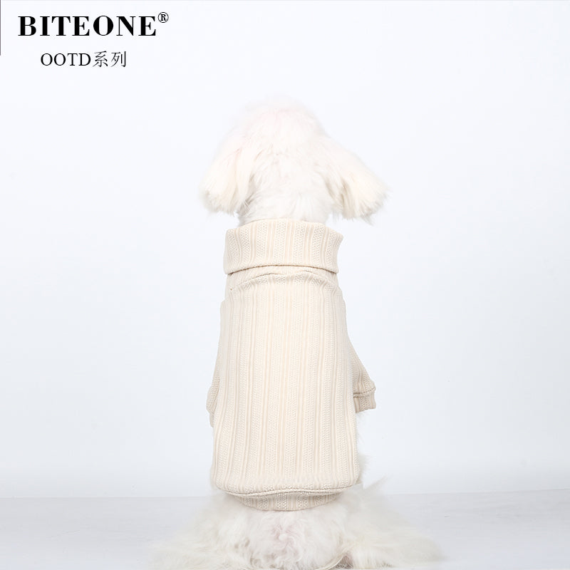 BITYONE [Li Qiu] Cat, Dog, Pet, Autumn/Winter Matching Clothes High Collar Versatile