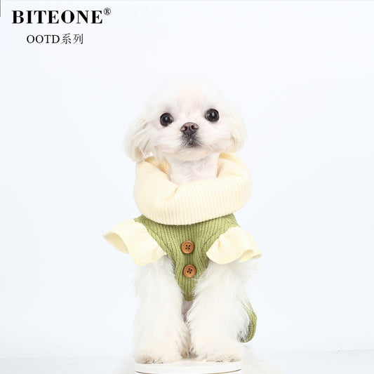 BITEONE [Peter Pan] Little Cat, Dog, Pet Clothes, Forest Fairy Tale Autumn/Winter Match
