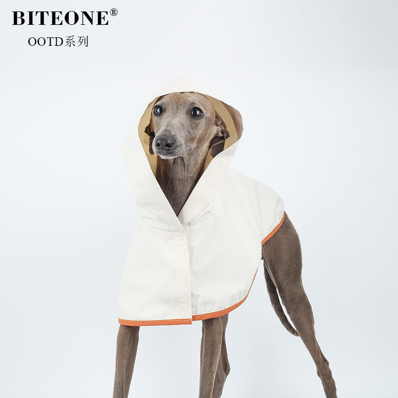BITYONE [Solid Color Raincoat] Pet Dog Clothes Summer Thin Edition Small Dog Go Out Dirty Raincoat