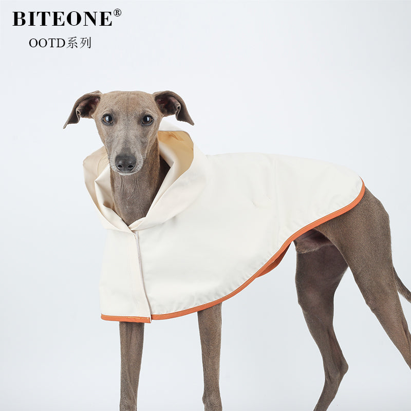 BITYONE [Solid Color Raincoat] Pet Dog Clothes Summer Thin Edition Small Dog Go Out Dirty Raincoat