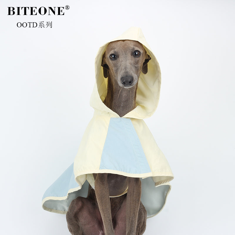 BITYONE [Colorful Raincoat] Pet Dog Clothes Summer Thin Edition Small Dog Going Out with Dirty Raincoat