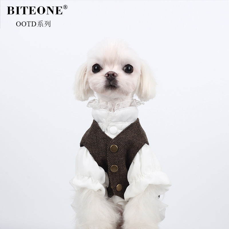 BITYONE [St. John] Cat Clothes Small Dog Malzis Yorkshire Fragrant Strap Skirt