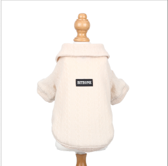 BITEONE White Flight-Inspired Pet Outfit – New Autumn & Winter 2024 Inner Top for Dogs and Cats