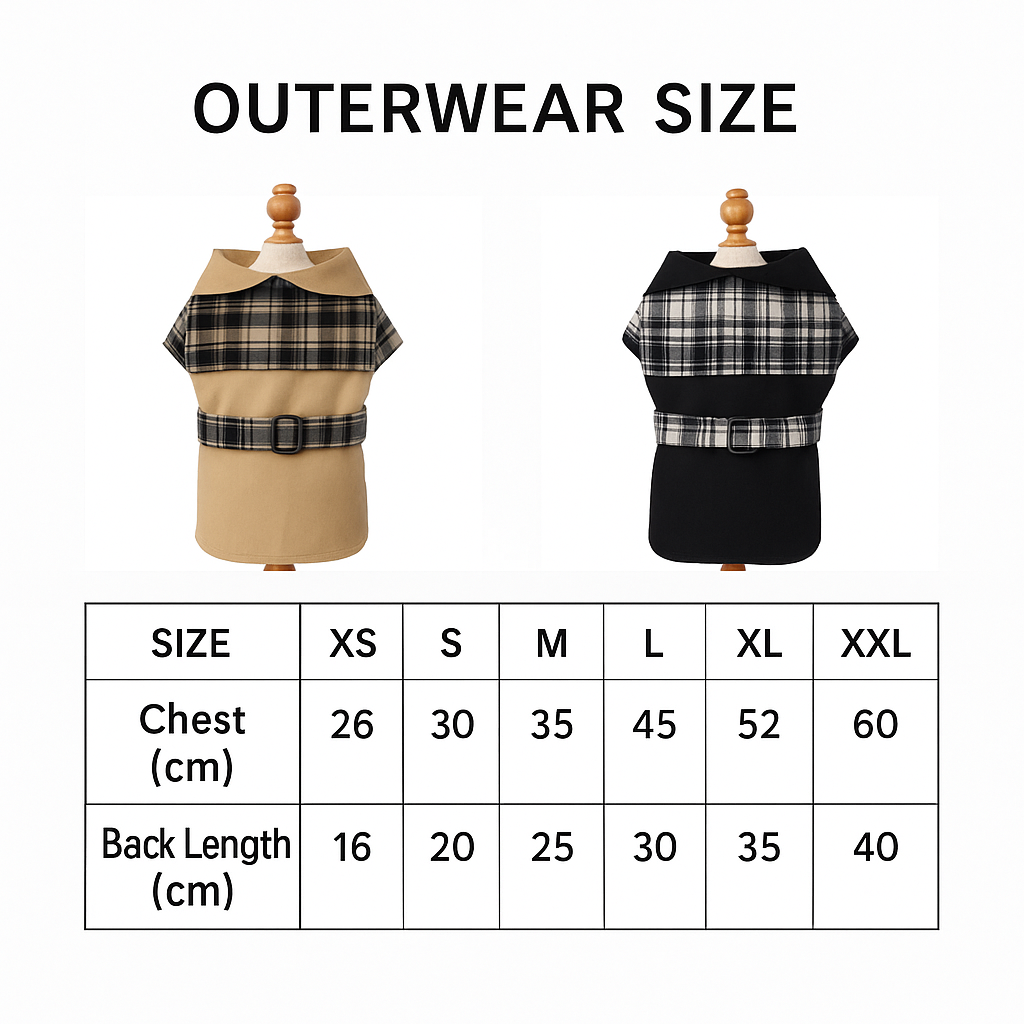 British Style Autumn & Winter Outfit for Dogs and Cat